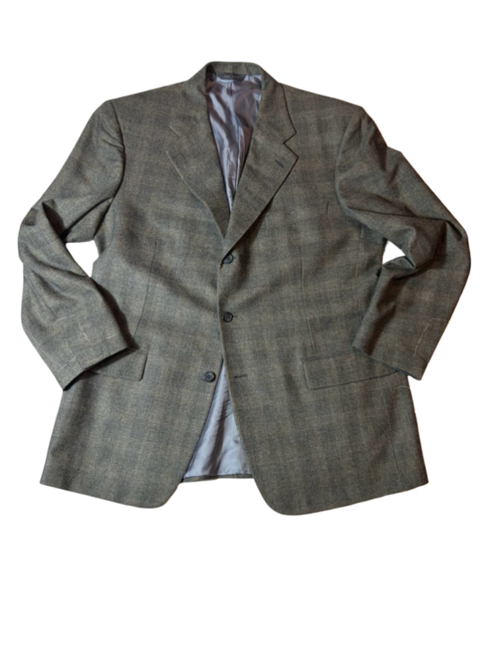 Brooks Brothers Men’s 44R Super 120s Wool Plaid Blazer Hand Tailored USA read